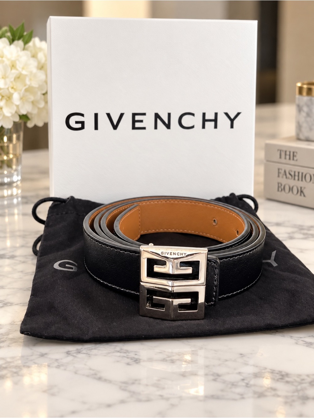 Givenchy 4G reversible leather belt